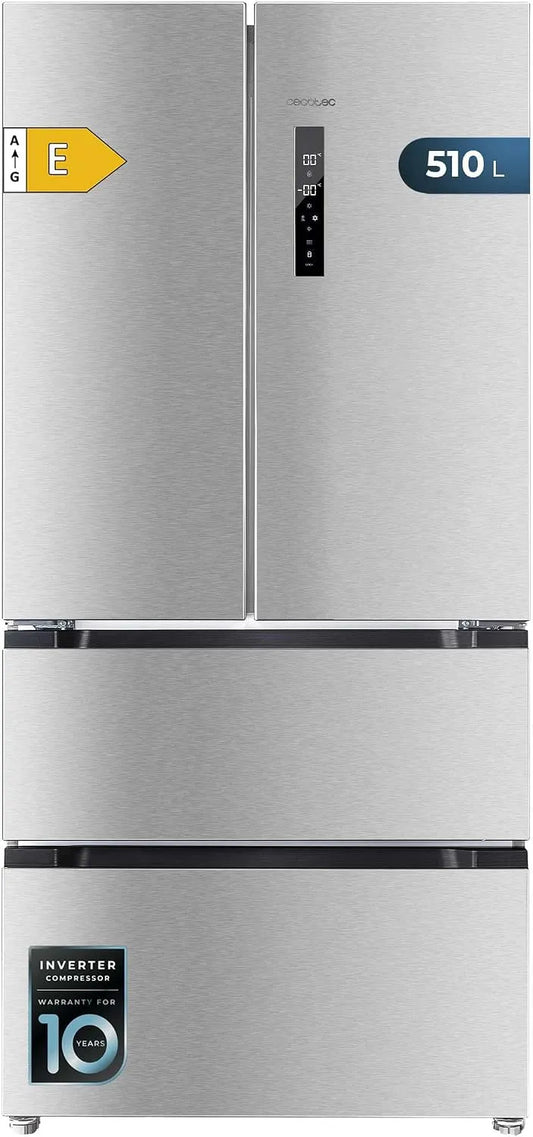 Cecotec FD 510, 84 cm Wide, Fast Cooling and Fast Freezing, Total NoFrost, Motor Inverter Plus, MultiAirFlow