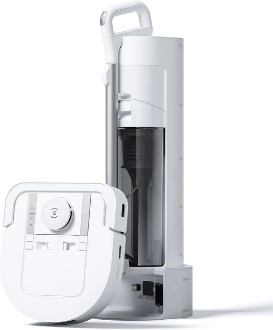 Ecovacs aspirateur robot, DEEBOT X5 Hybrid et aspirateur à Main 2-en-1 avec vidage Automatique, ZeroTangle 2.0, TrueDetect, contrôle par Application
