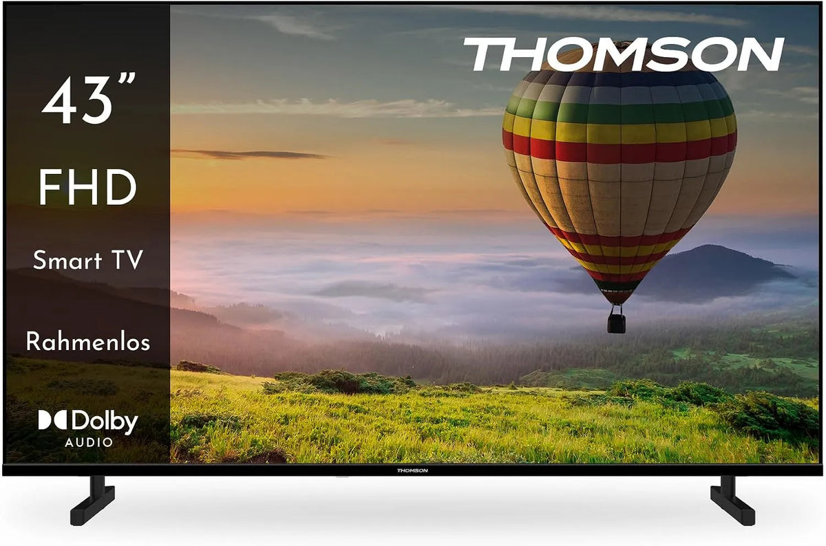 Smart TV THOMSON 43 HDR10 1.5GB, 8GB Flash, Pouces, Wi-FI, Dolby Audio, Câble-Satellite-TNT, USB, largeur 109 cm, 43FT2S15