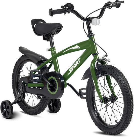 Vélo BODIOO, Enfant 14 Pouces, adapté pour Les conducteurs de 94 à 107 cm, pour garçon et Fille monté sur roues stabilisatrices, Cadre Stable