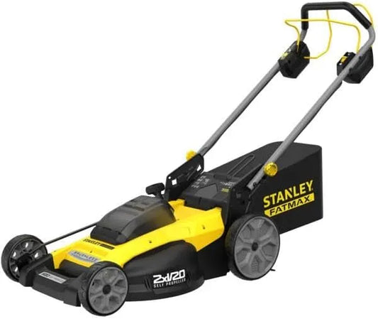 Tondeuse à gazon SFMCMWS251M V20 Stanley FATMAX, Stanley FATMAX sans fil 51 cm monté sur roues motrices 2 x 18 V 4,0 Ah