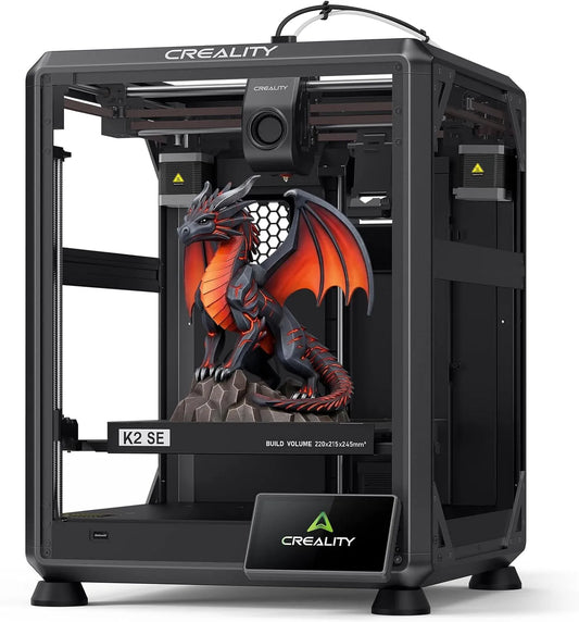 Imprimante, Impression Haute Vitesse à 500 mm, Creality K2 SE 3D Multicolore avec CFS, Taille d'impression 220 × 215 × 245 mm, Nivellement Automatique