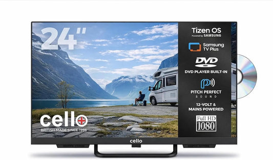 Samsung Smart TV CTRAV-24TZF, Tizen OS de, Haut-parleurs Pitch Perfect, Triple Tuner, Gaming Hub, Bluetooth