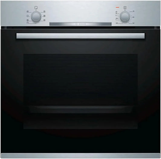 Bosch four HBA510BR0, Série 2 60 x 60 cm, acier inoxydable, commandes fixes