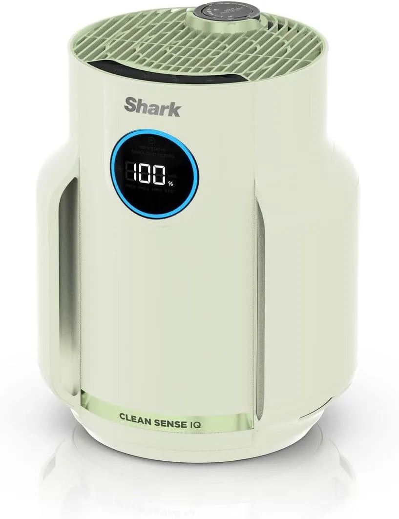 Shark purificateur d'air NeverChange5, Filtre HEPA 5 Ans, pour Maison, Chambre, Bureau, Couverture de Pièce, Inclus Poussière, Pollen Cheveux
