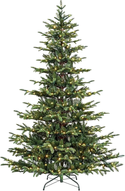 De Noël Artificiel Garvee Sapin, De Noël Artificiel 180 Cm, Grand Sapin De Noël en PVC avec LED Bicolores, pour Decoration Noël, Montage Rapide